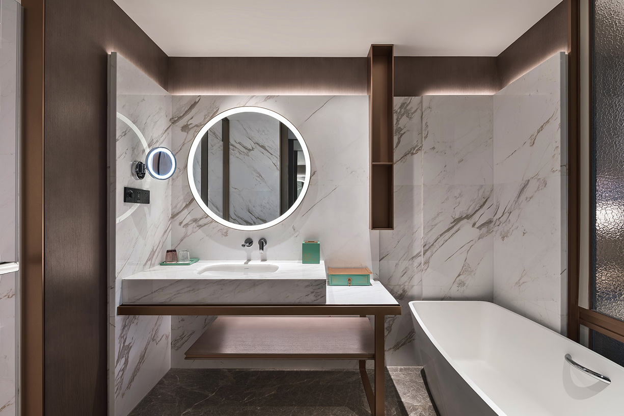 杨邦胜五星酒店设计作品_南京凯宾斯基酒店客房卫浴室 杨邦胜五星酒店设计作品_南京凯宾斯基酒店客房卫浴室